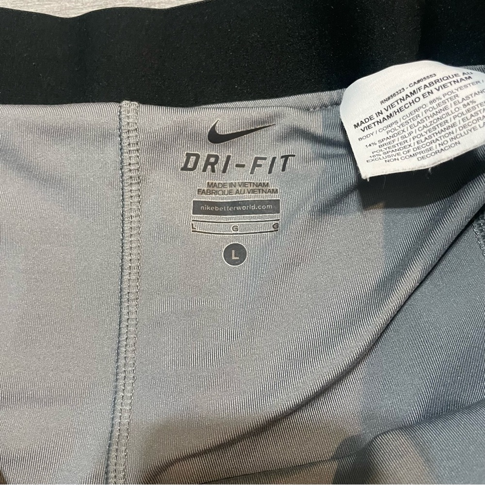 Nike Icon Woven 2-in-1 Shorts Black White Large Dri-FIT Lined Athletic - Picture 9 of 11
